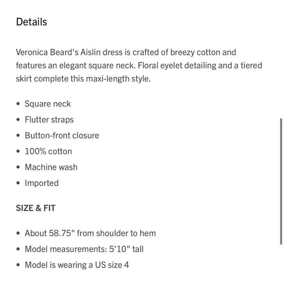 Veronica Beard Aislin Eyelet Tiered Maxi Dress - Picture 8 of 10